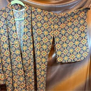 Vintage Yukata Colorful Patterned Kimono Jacket